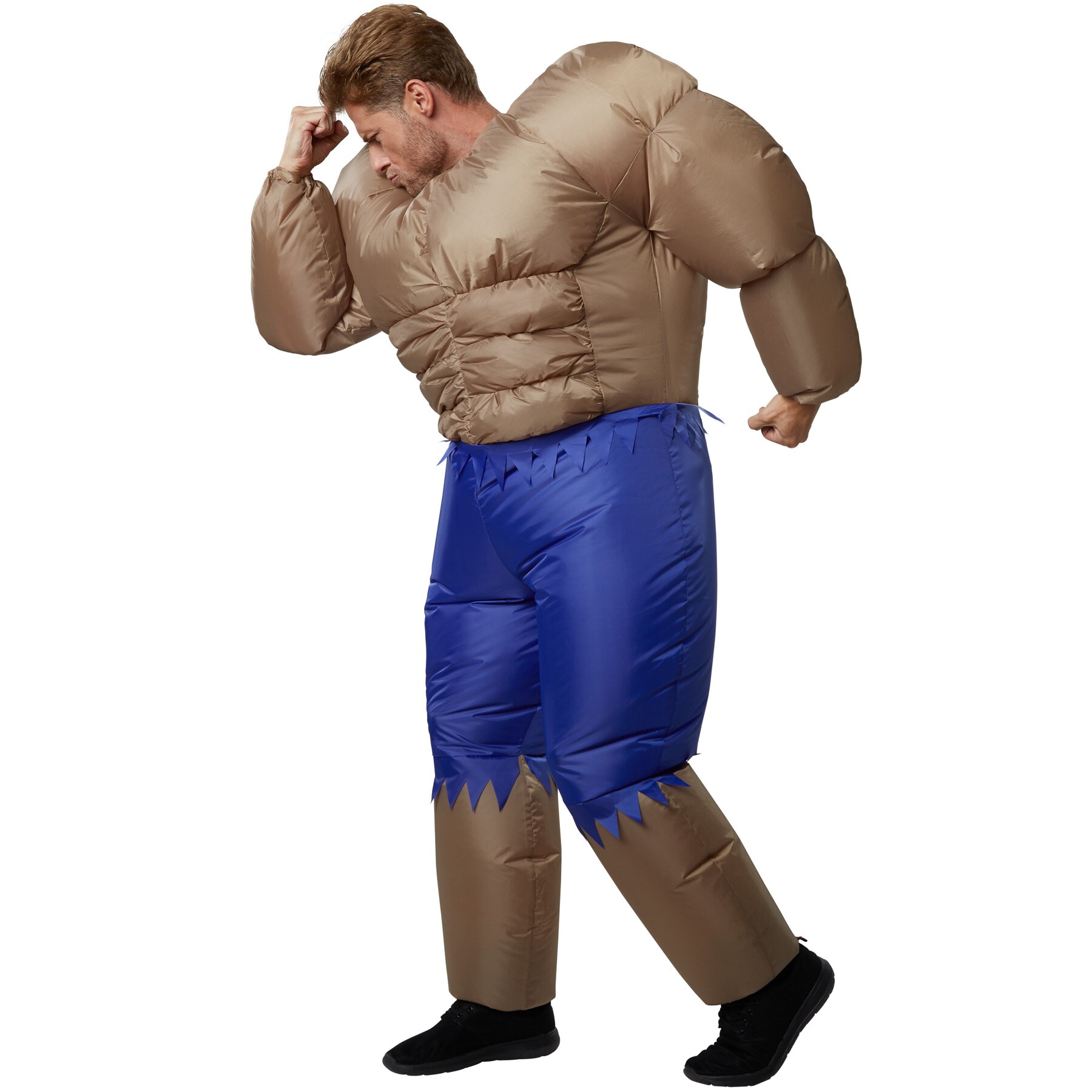 tectake® Aufblasbares Kostüm Bodybuilder