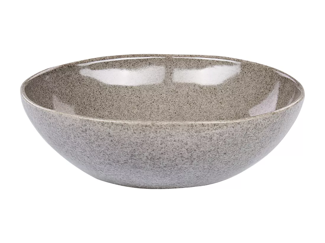 Set de 16 couverts de table COSTMARY Grès Gris