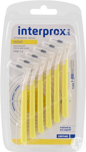 Dentaid Interprox Plus Brosse Interdentaire Mini Jaune 6 Pièces