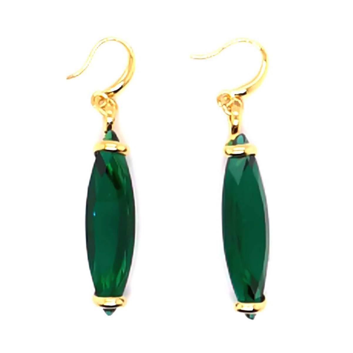 Boucles d'oreilles Andrea Marazzini Navette Emerald