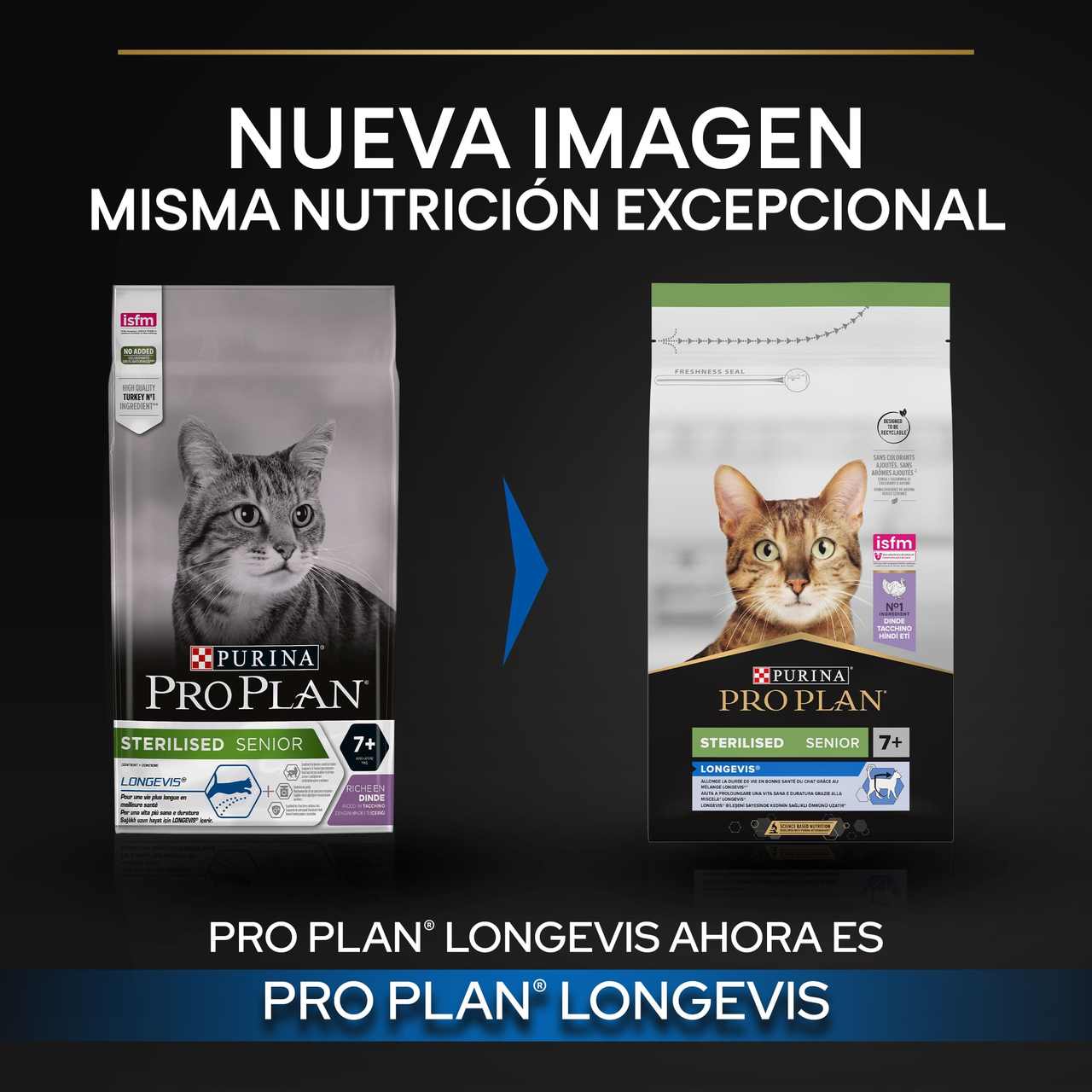 Pro Plan Senior Ração Esterilizada de Peru para Gatos