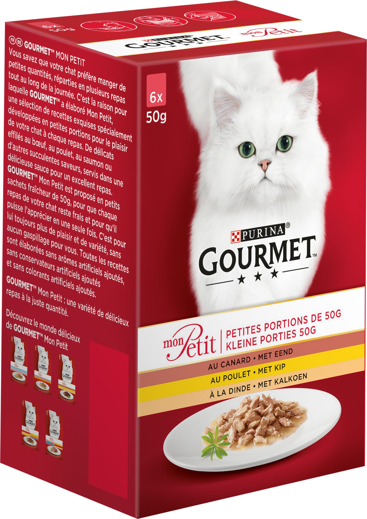 Gourmet Mon Petit 6-pack Gevogelte 50 g
