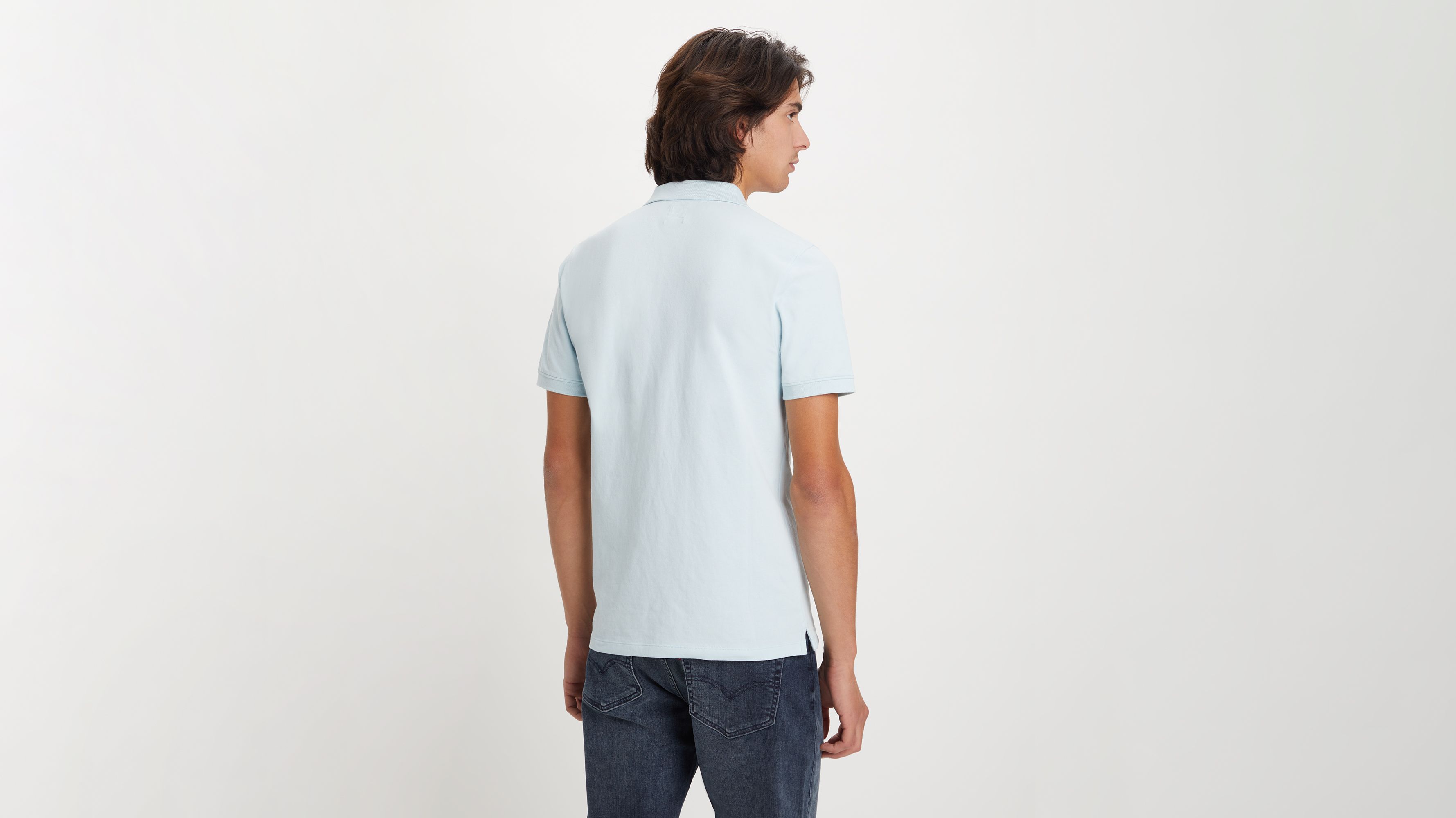 Polo Housemark slim - Omphalodes - Bleu