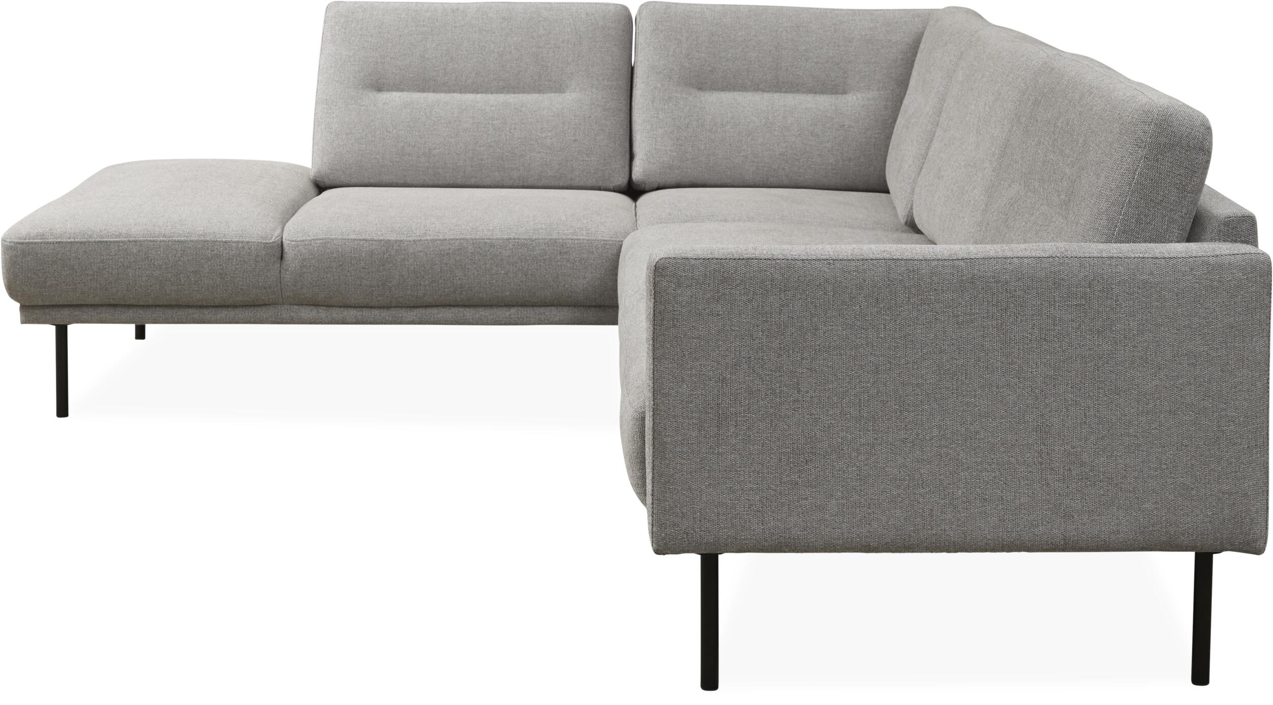 Larvik venstrevendt hjørnesofa med pufafslutning