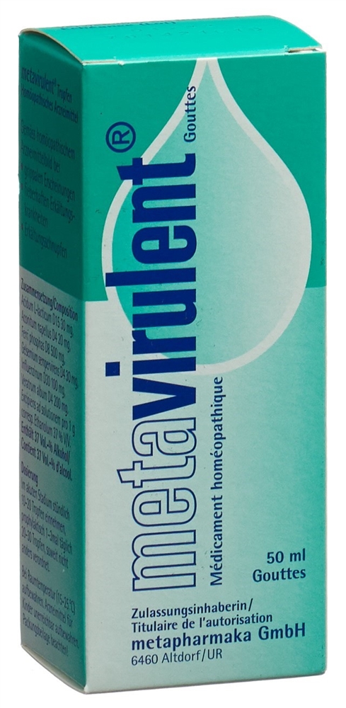 METAVIRULENT Tropfen Fl 50 ml<br>50 ml, Flasche, Tropfen zum Einnehmen, Flüssigkeit