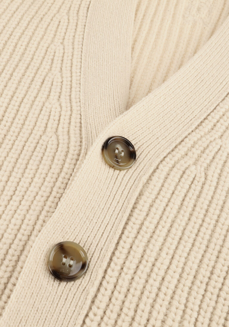 ecru ami paris vest cardigan with ami de coeur and ami paris patch