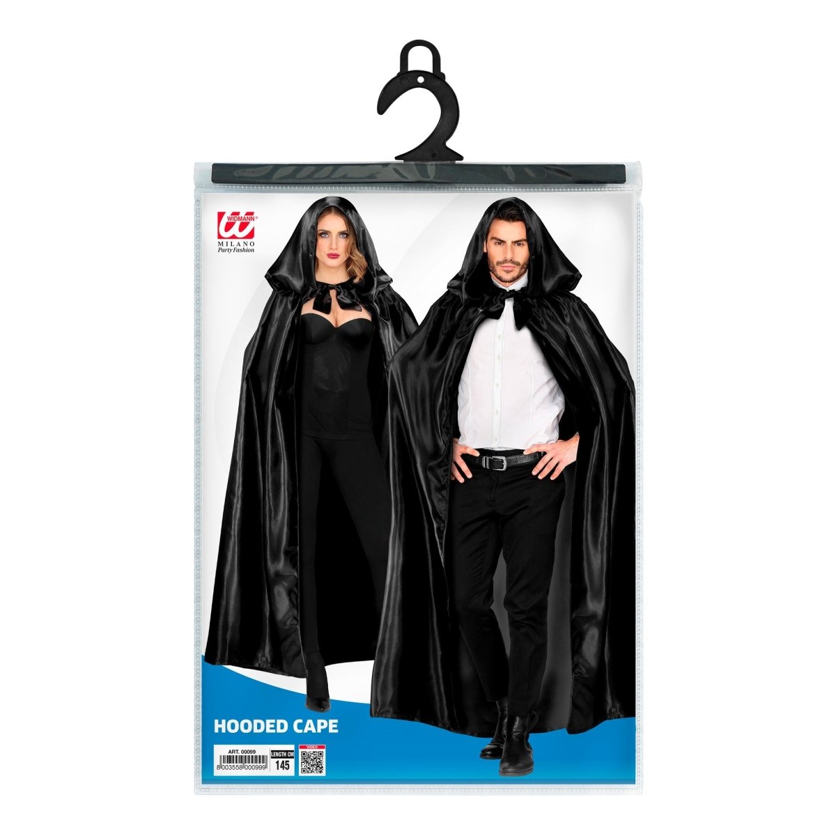Halloween Cape Zwart 1,52m