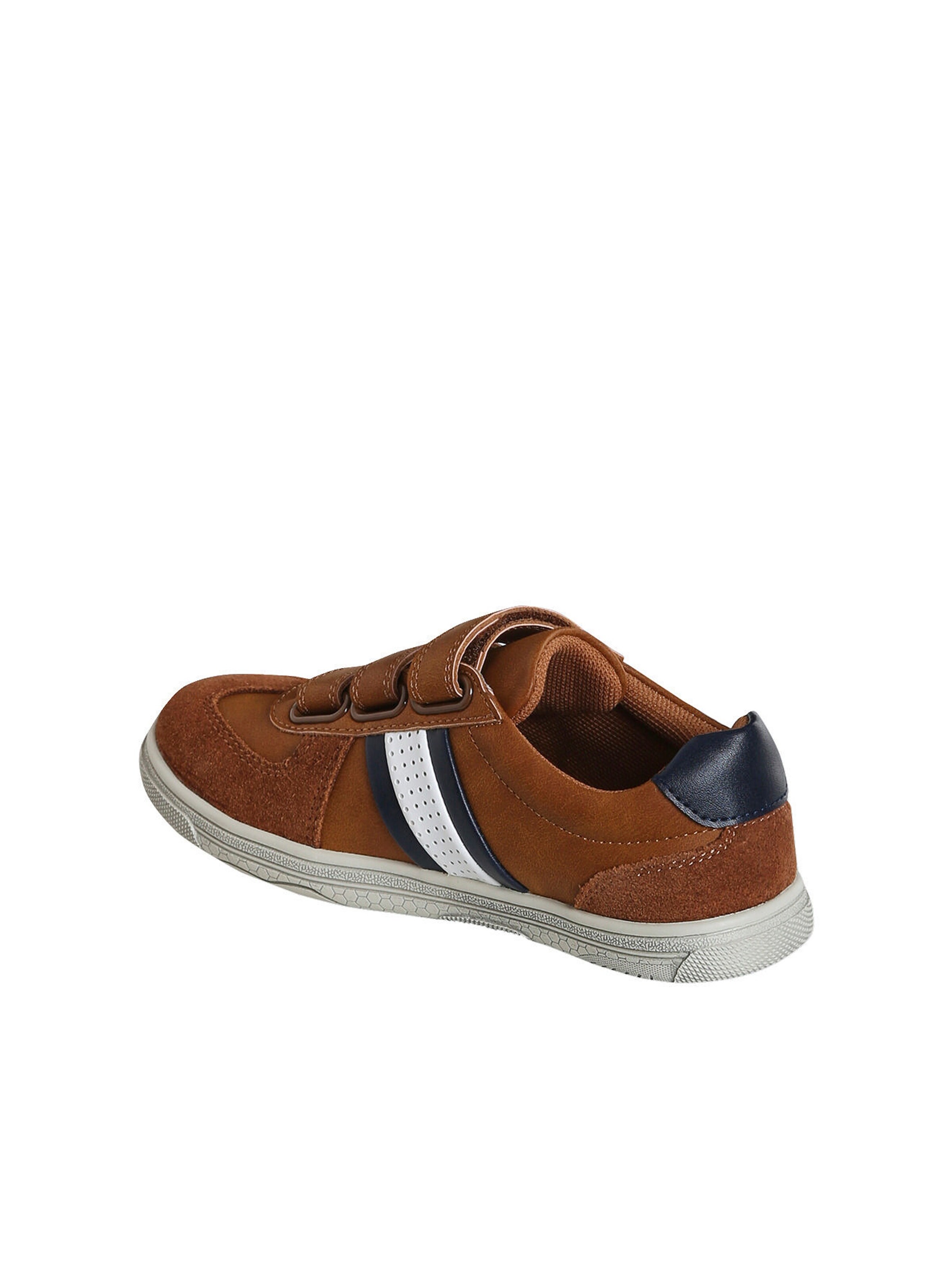 Vertbaudet Jungen Sneakers mit Klettverschluss braun