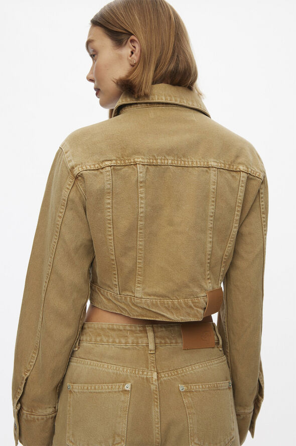 Oval Square Soul Denim Jacket Tannin