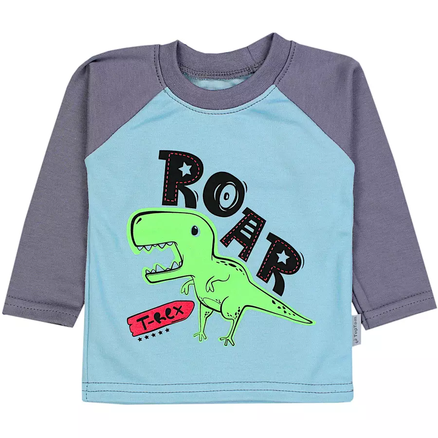 TupTam Baby Jungen Langarmshirt 5er Set graugrün