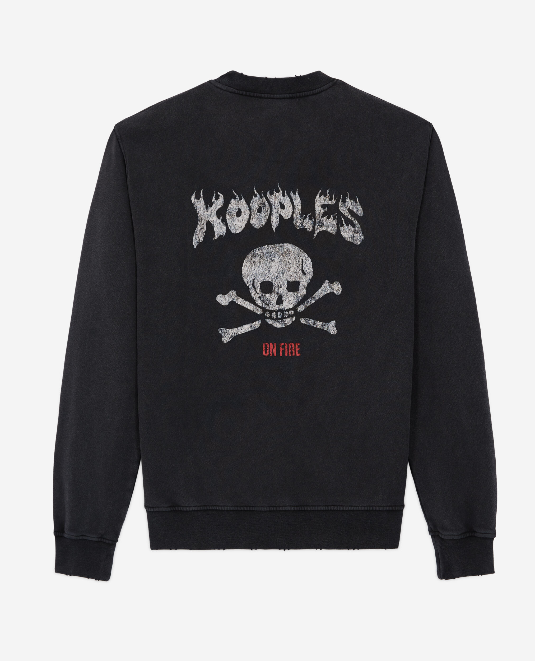 Sweatshirt sérigraphié noir