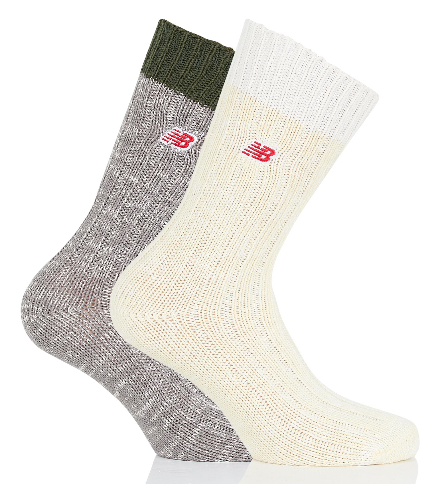 Chaussettes logo brodé | Gris