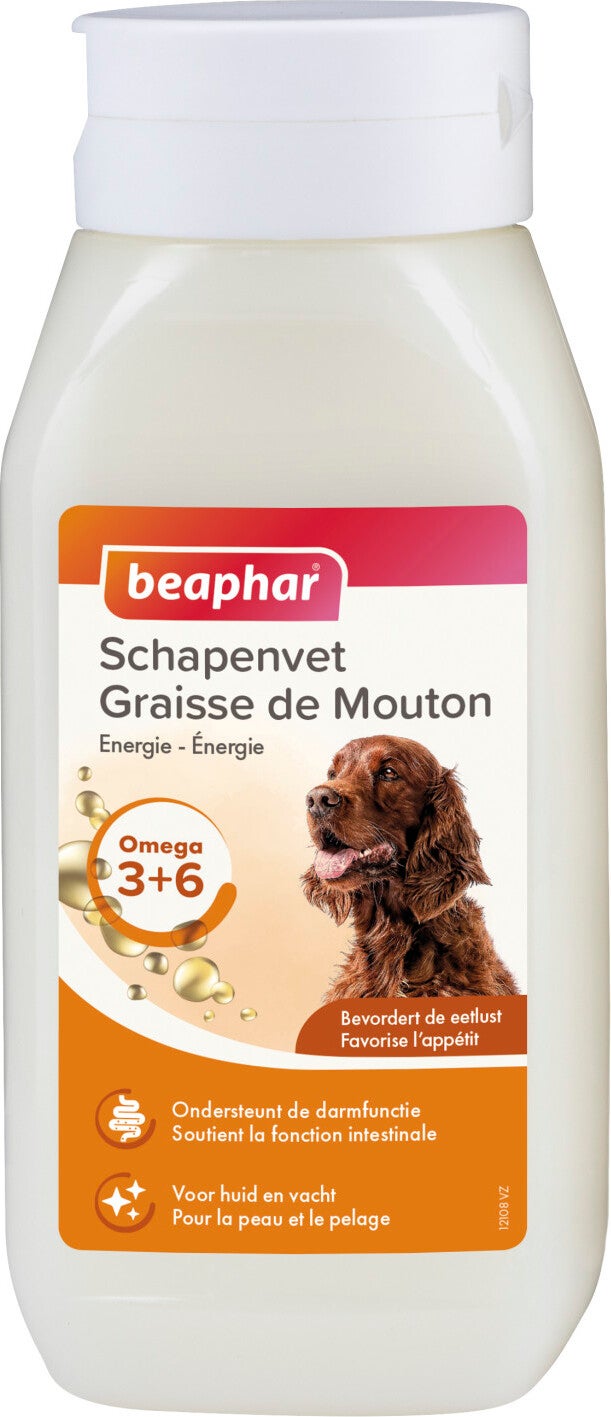 Beaphar voedingssupplement Schapenvet 430 ml