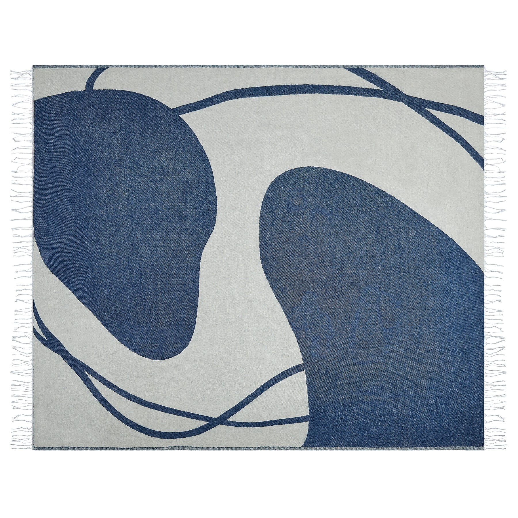 Beliani - HAPREK - Plaid - Lichtgrijs - 130 x 170 cm - Polyester