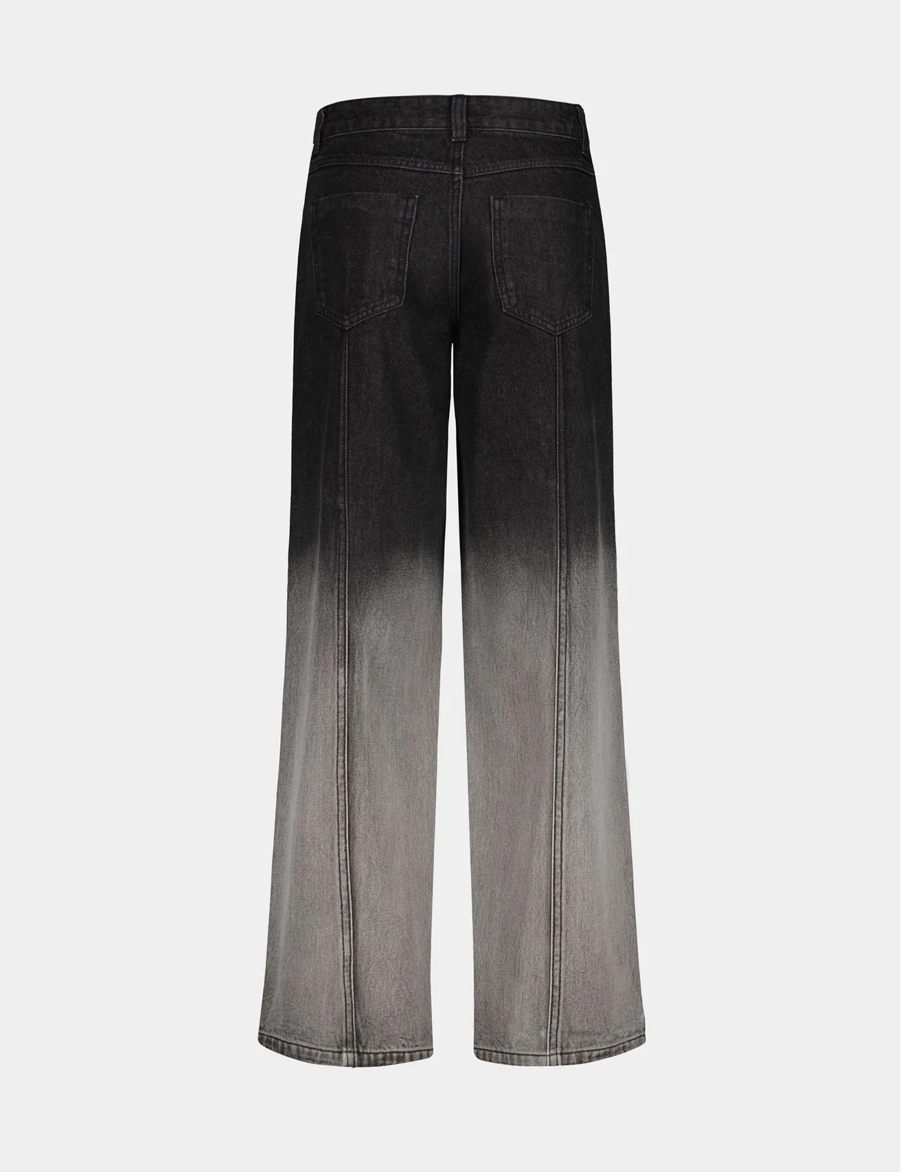 Jean Wide Leg taille médium dégradé noir