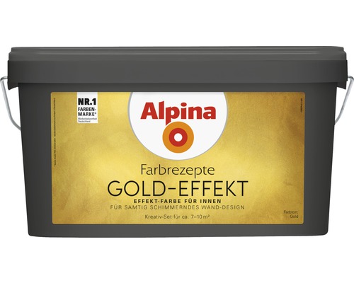 Alpina Gold Effect Verf Complete Set inclusief Alpina Troffel