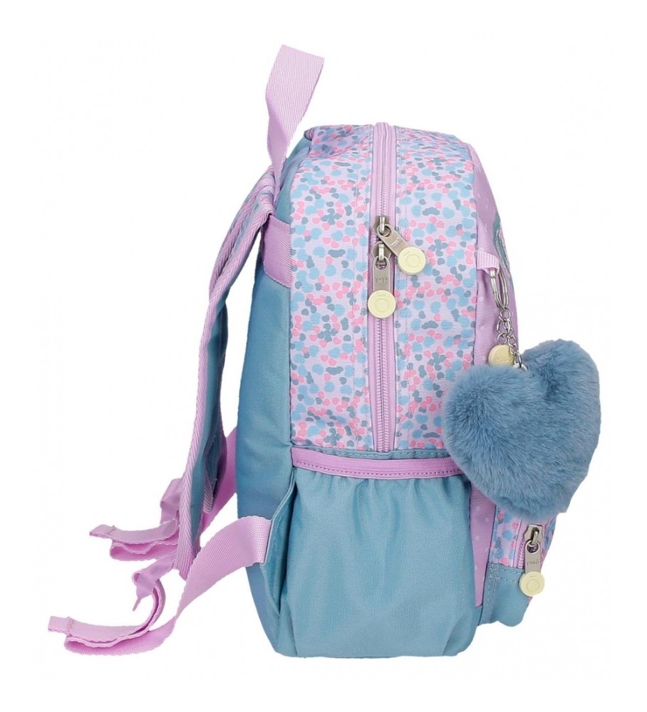 Mochila Joumma Bags Enso Cute Girl adaptável lilás - 23x28x10cm -