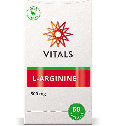 Vitals L-arginine 500 mg (60 vega capsules)