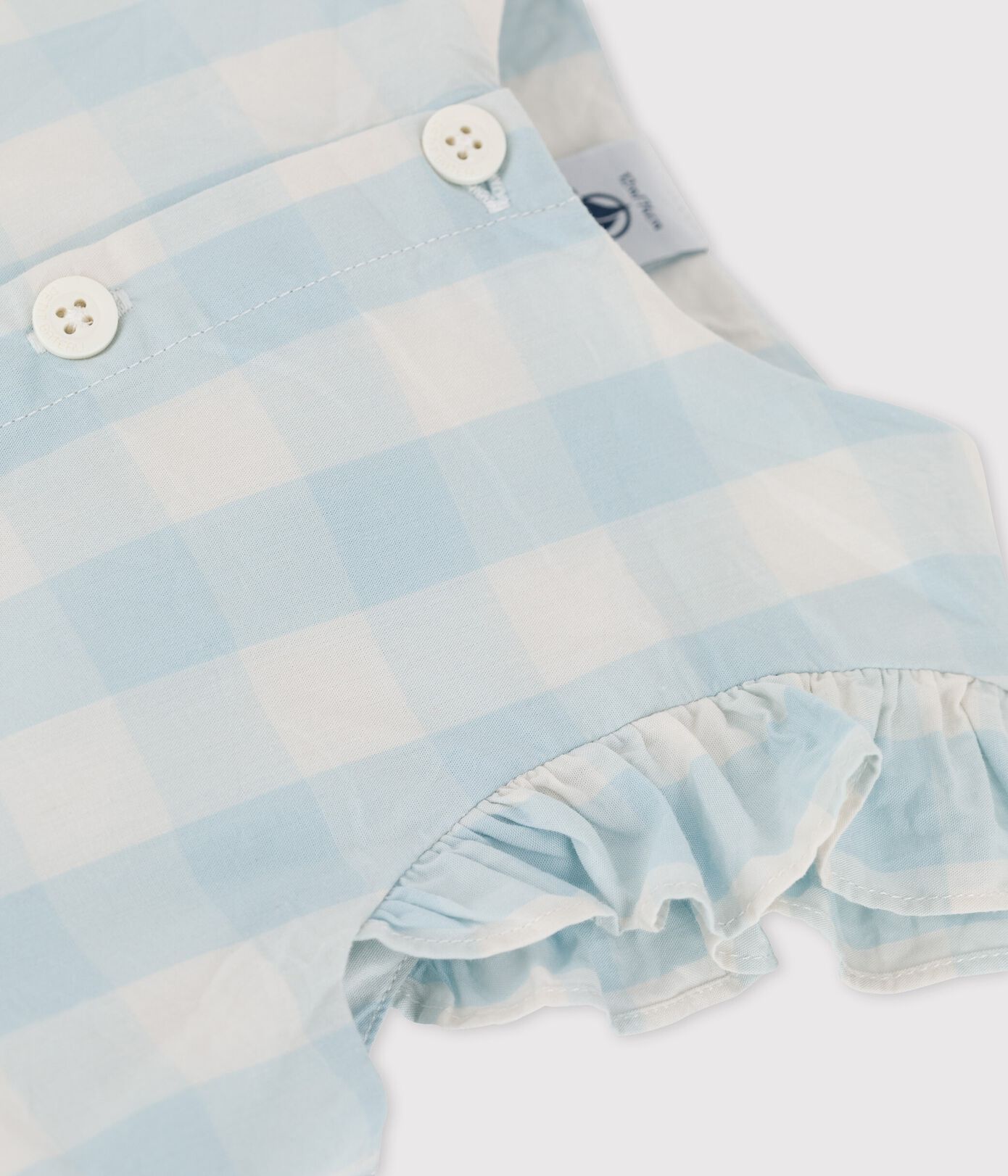 Robe en popeline vichy bébé