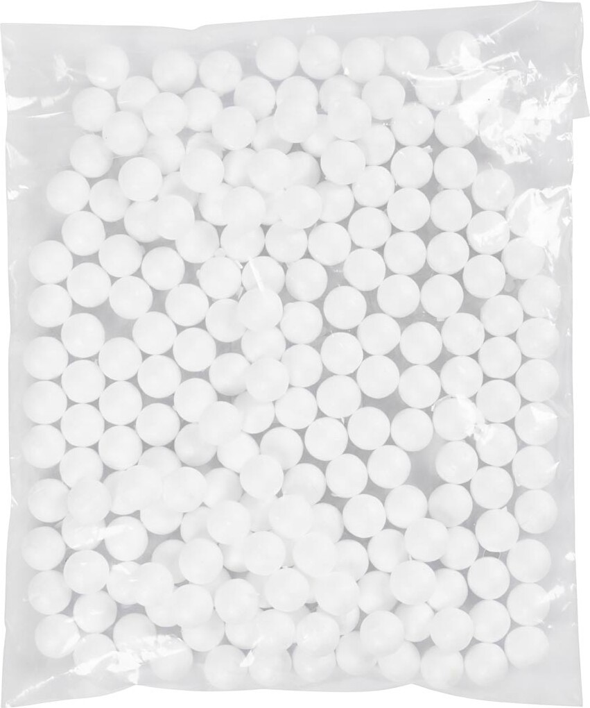 Kugle - Ø 1,5 CM - Hvid - 200 Stk