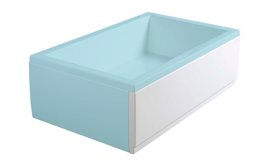 Polysan Deep Plain douchebakpaneel 120x36cm rechts wit