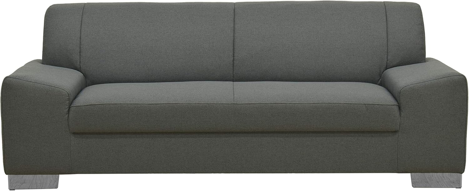 DOMO. collection Sofa Alisson, 3er Couch, 3-Sitzer, 3er Garnitur, Polstergarnitur 199 x 83 x 75 cm (BxTxH), in grau