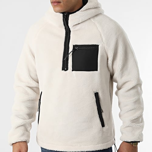 Veste Col Zippé Capuche Polaire 242 Blanc