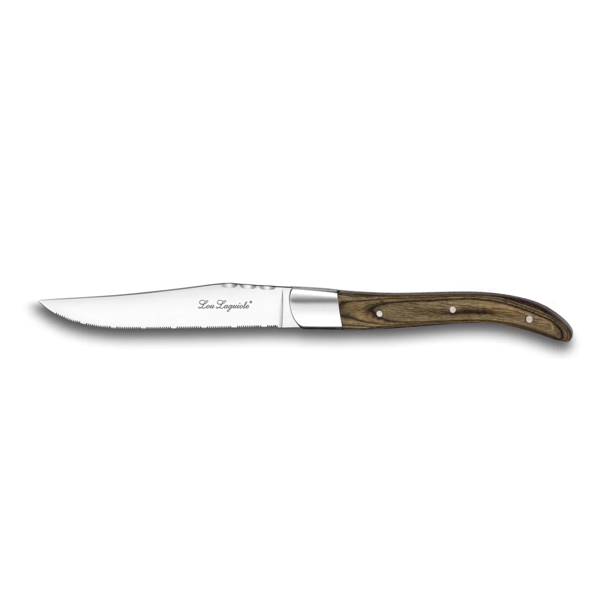 Louis - Coffret 6 couteaux steak Noyer Lou Laguiole