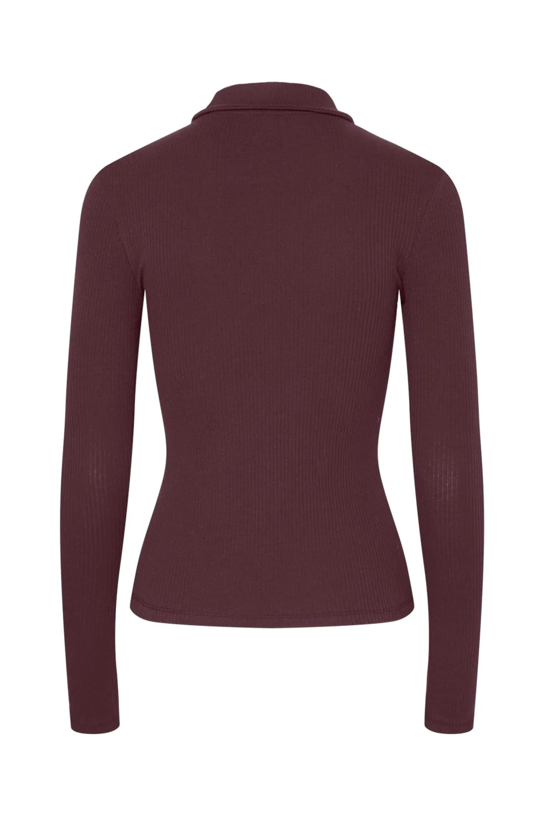 Pieces Pckitte Ls Polo Top Kca 4823182 tawny port