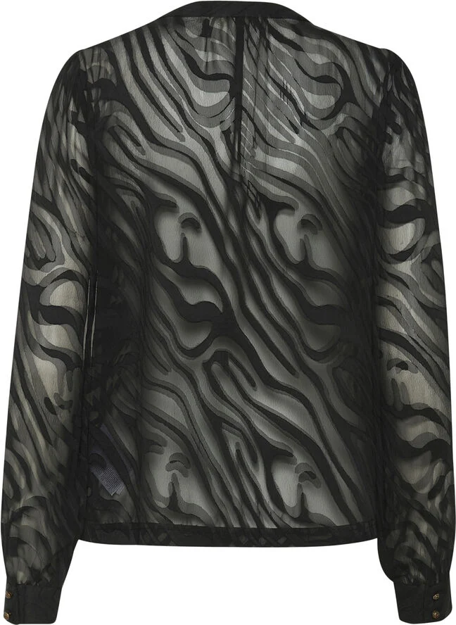 Cream CRYana Shirt Pitch black animal