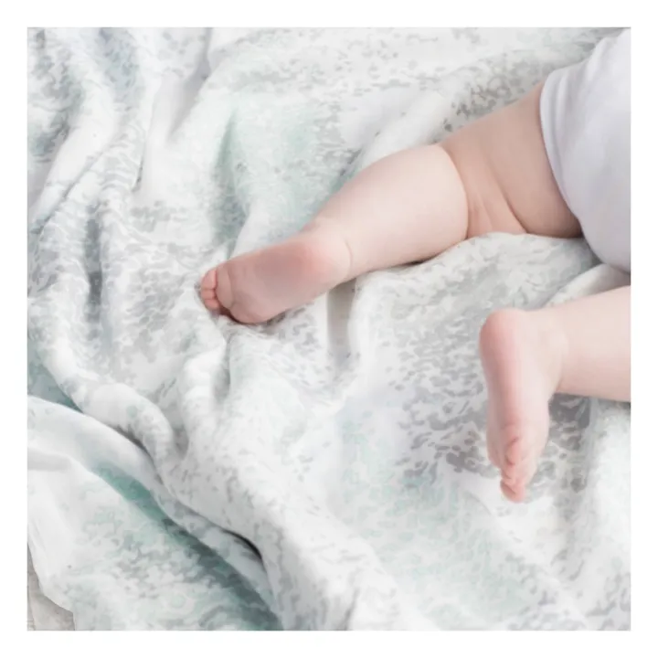 aden + anais Maxi-langes métalliques - Pack de 3 | Bleu ciel
