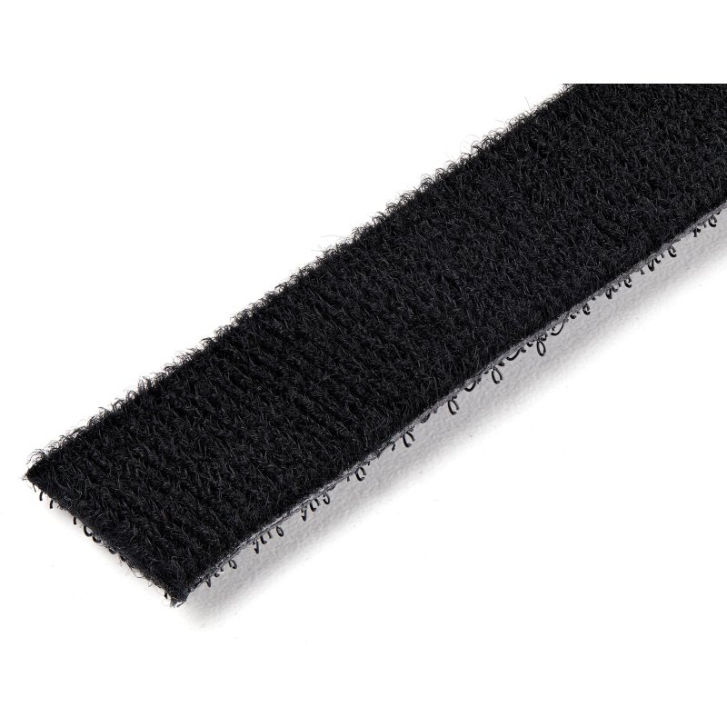 StarTech.com Ruban Auto Agrippant - Rouleau de 30,5 m pour Gestion de Câbles - Ruban Auto-Agrippant - Attaches Câble Ajustables - Sangles de Gestion de Câbles Auto-agrippantes et Réutilisables - Noir