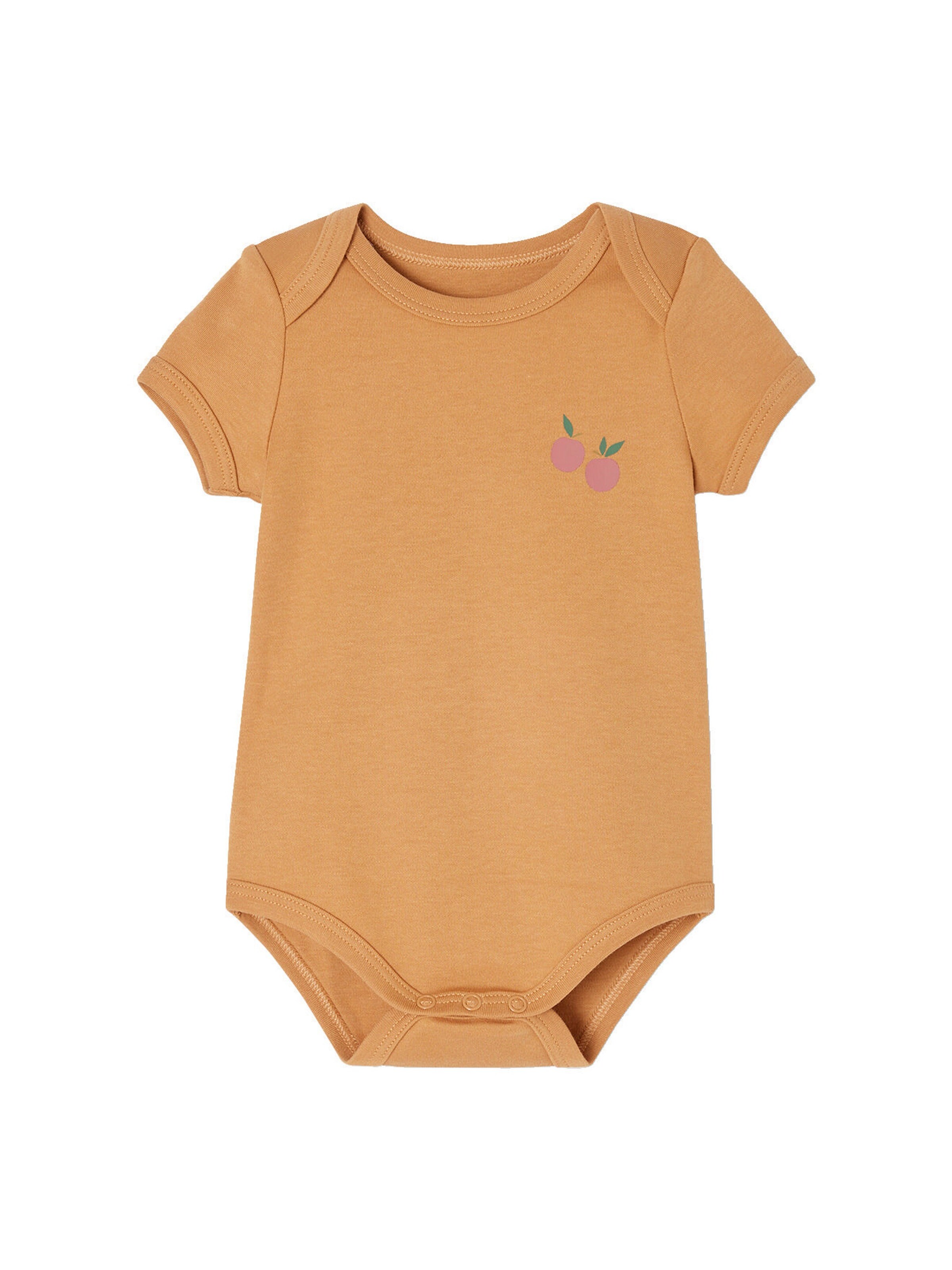 Vertbaudet 5er-Pack Baby Schlupfbodys aus Bio-Baumwolle altrosa