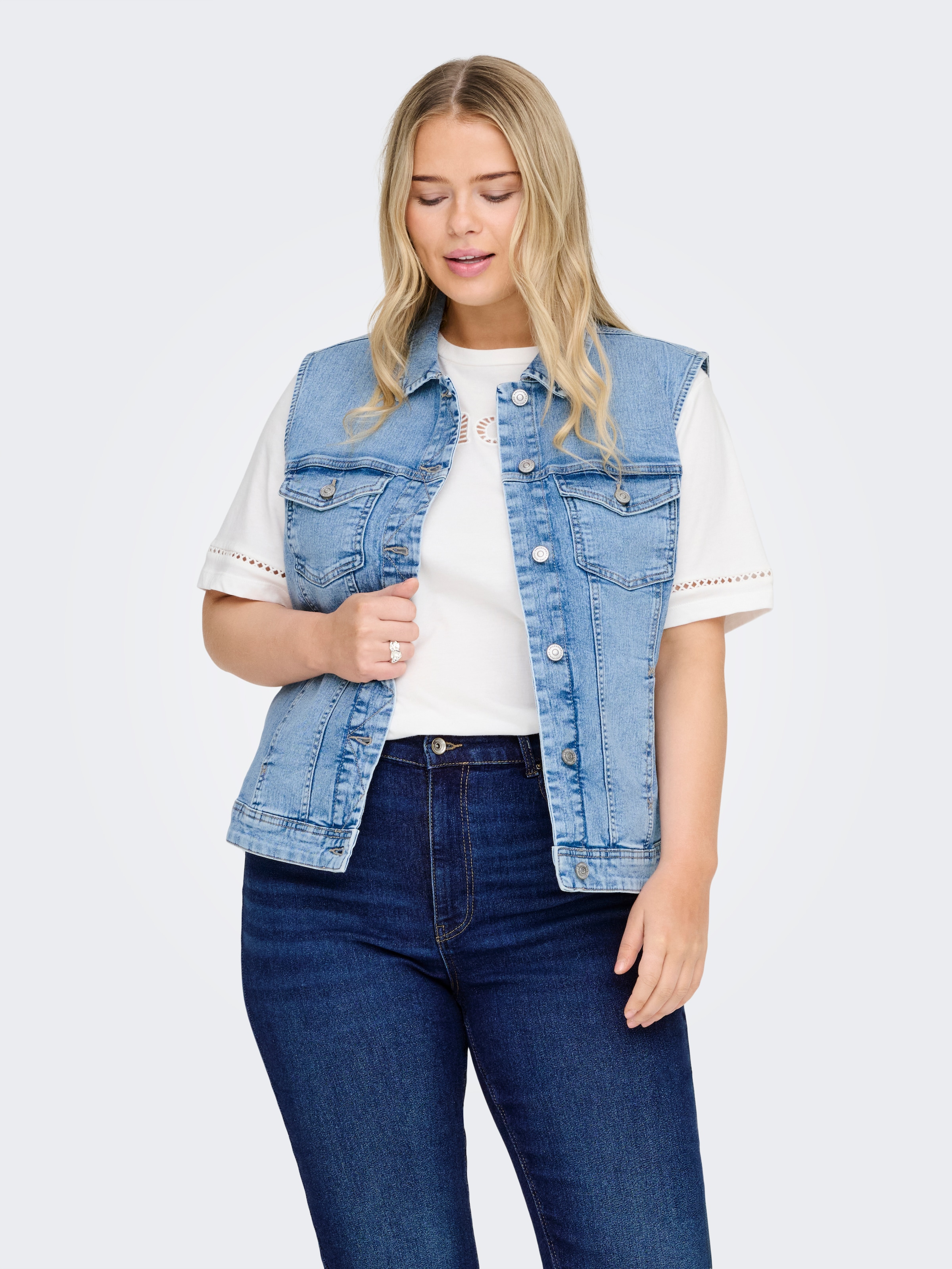 ONLY CARMAKOMA Jeansweste »CARWESPA WEST DNM  PIM619 NOOS«