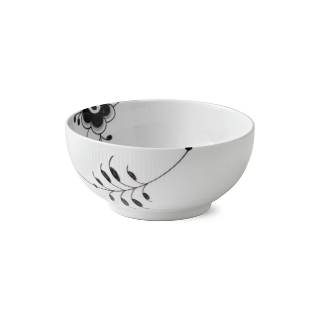 Royal Copenhagen  Sort Mega Riflet skål - Ø21 cm.