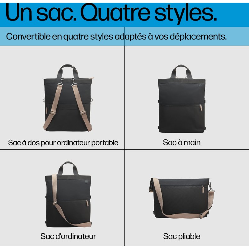 HP Sac forme sac à dos pour ordinateur portable convertible 14 pouces