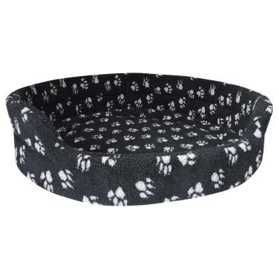 Freezack Hundebett Sherpa Paw schwarz