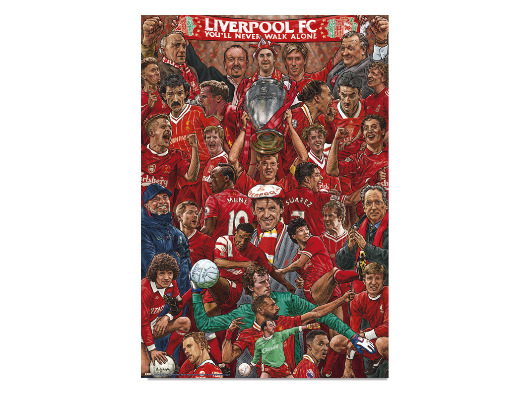 POSTER LENDAS DO LIVERPOOL ERIK