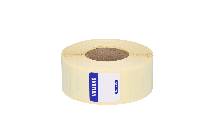 Daglabel VRIJDAG 25x25mm donkerblauw (HACCP)