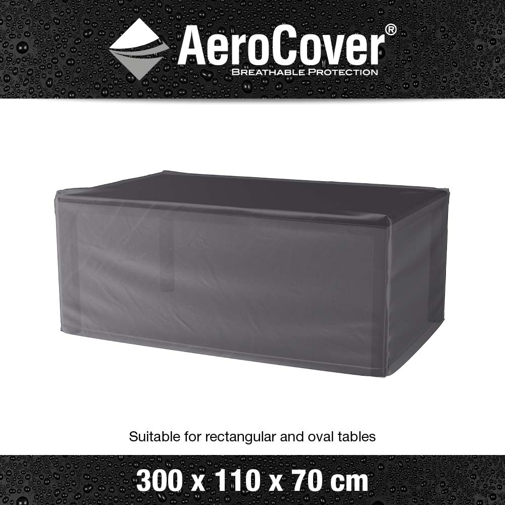 Housse de protection respirante pour table de jardin pour table 300x110xh70 cm