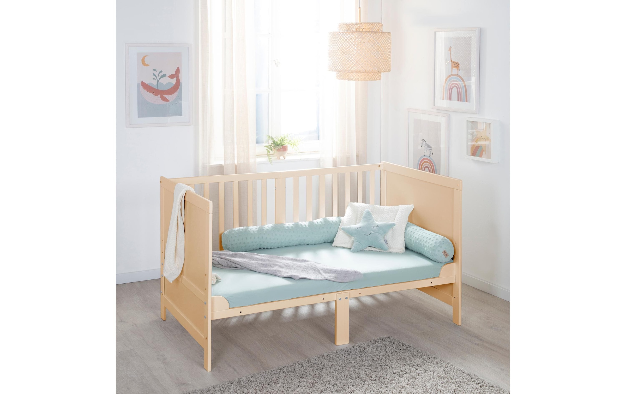 roba® Kinderbett »Kombi Easy Sleep Natur, 70 x 140 cm« 1 Stk. tlg.