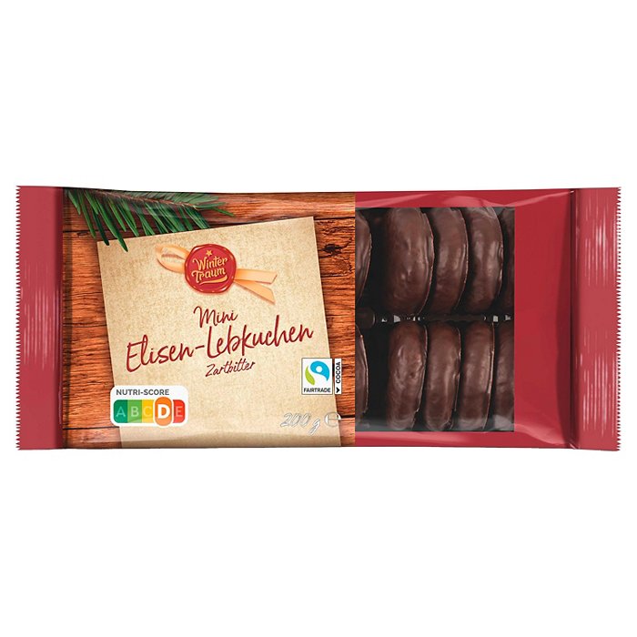 WINTERTRAUM Mini Elisen Lebkuchen 200 g, Zartbitter