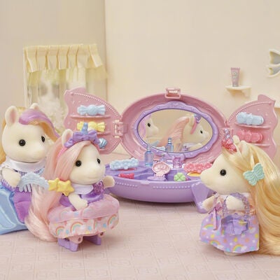 Sylvanian Families Dukkehustilbehør Vanity Dresser Sett med Figur