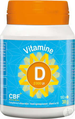 CBF Vitamine D3 Forte 2000 UI Softgels 180