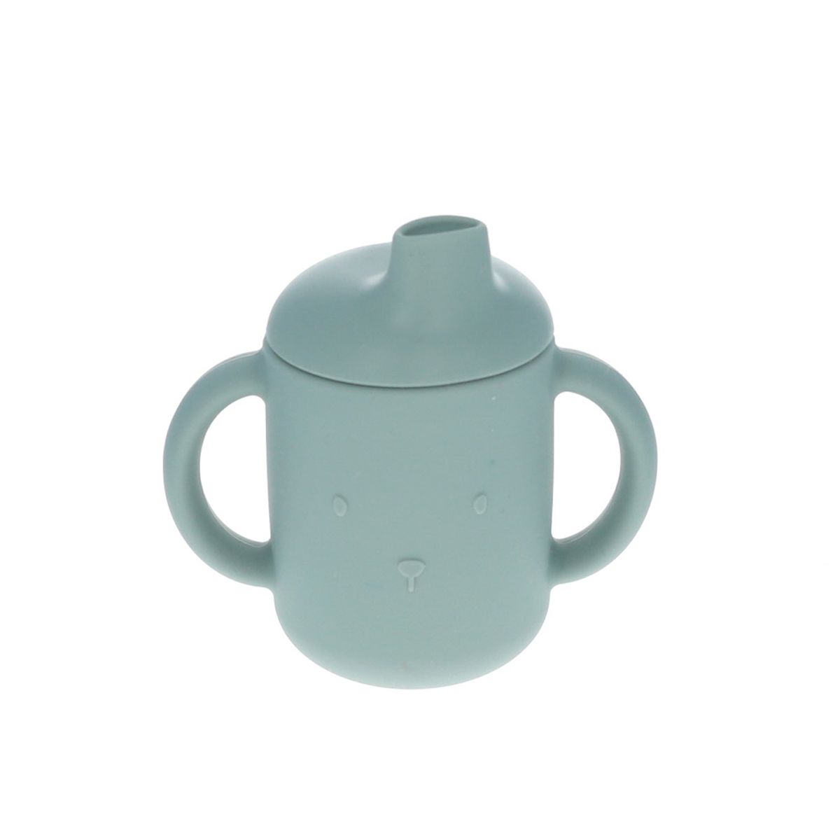 Gobelet ours silicone bleu Pause goûter
