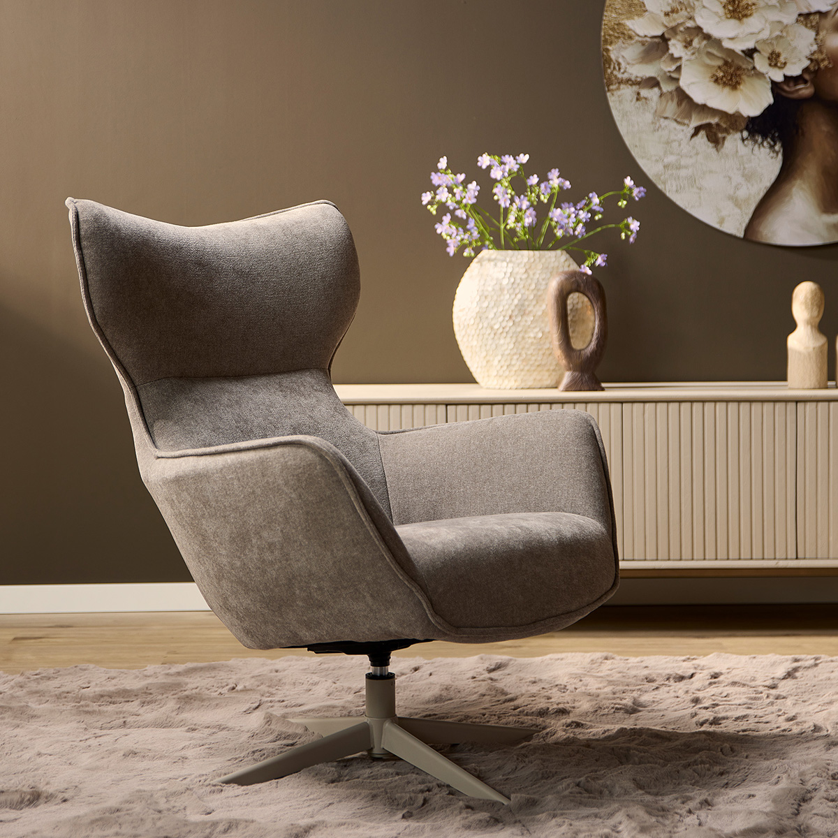 Fauteuil Care taupe