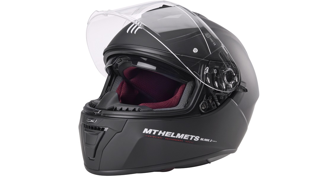 Styrthjelm fullface m/solbrille MT Blade2 SV matsort str. XL