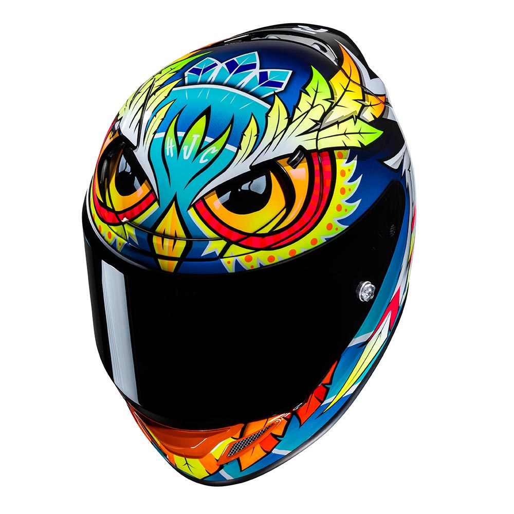 HJC - Casque RPHA 12 Spasso MC3H / Navy / Orange / Jaune fluo