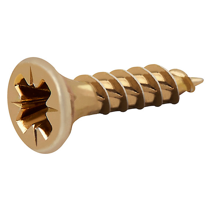 Vis à bois Turbodrive Premium pozidriv zinguée jaune 3.5x16 mm - 100 pièces