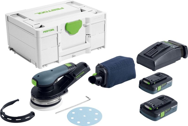 Festool - ETSC 2 125 - Accu Excenterschuurmachine - Geel - 18V